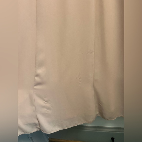 Show Me Your MuMu Lauren Tie Maxi Dress - Dusty Blush Crisp - Size S - Picture 9 of 10